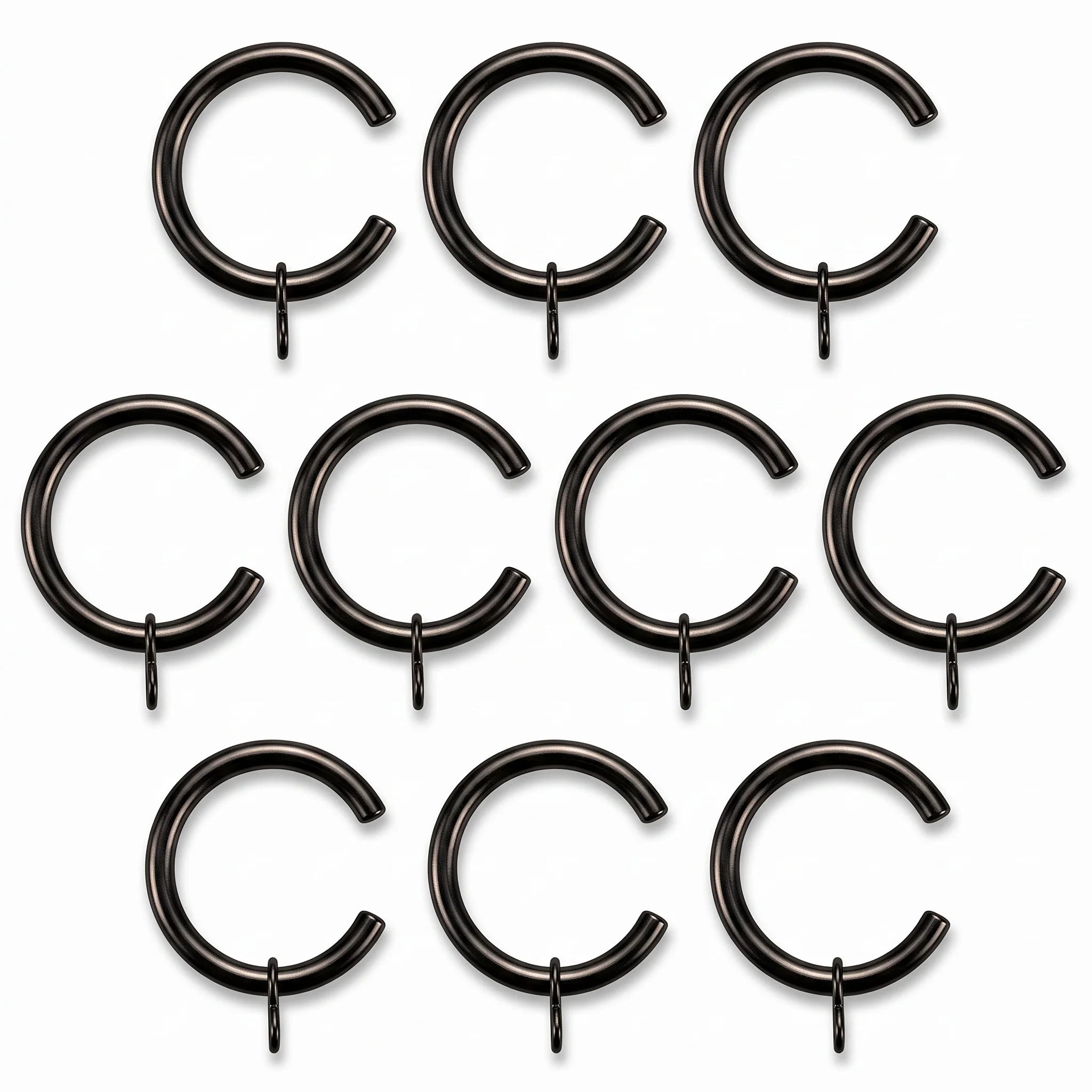Small C-Split Passing Curtain Rings – 40mm OD × 30mm ID – Pack of 10