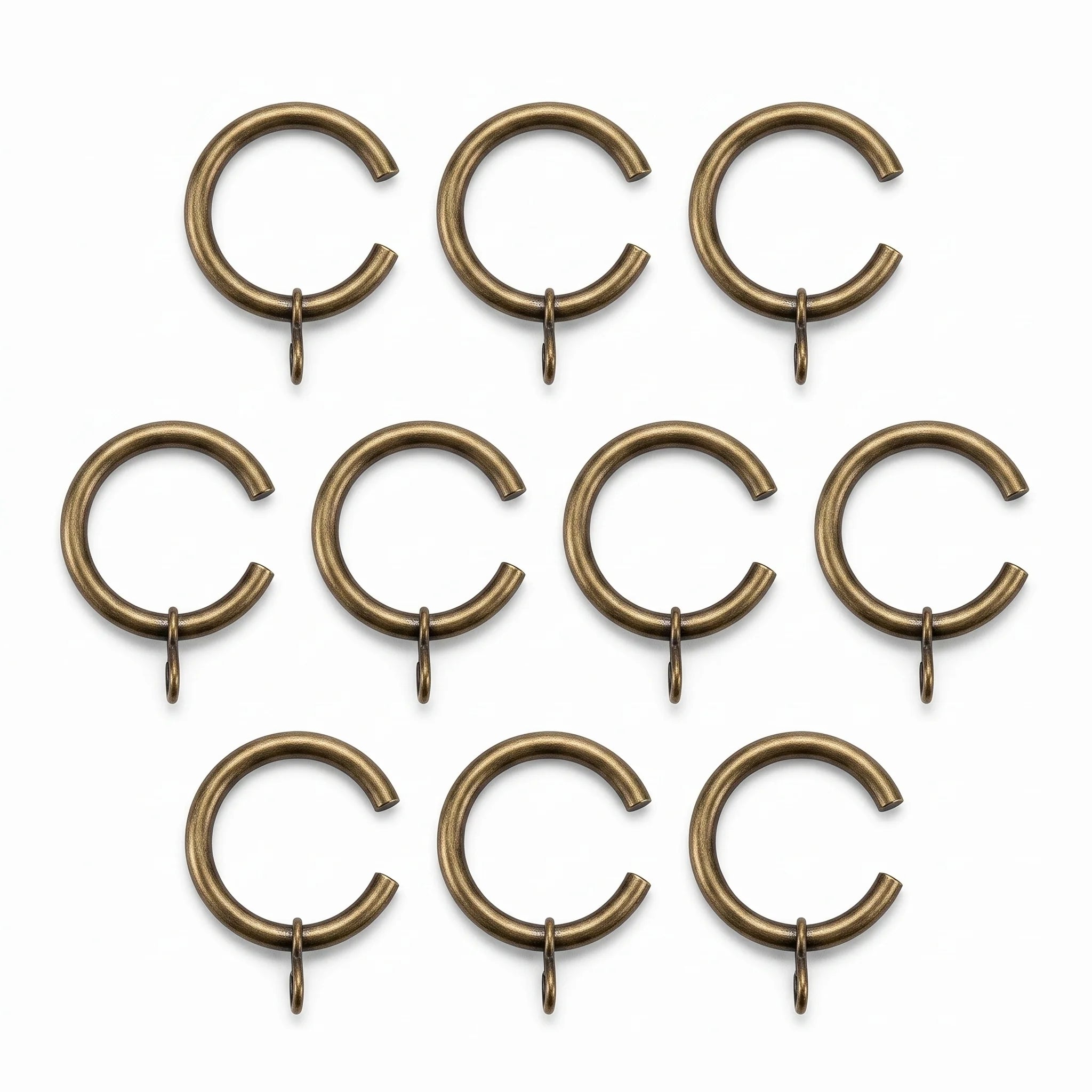 Small C-Split Passing Curtain Rings – 40mm OD × 30mm ID – Pack of 10