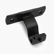 Wrought iron centre curtain pole bracket in matt black
