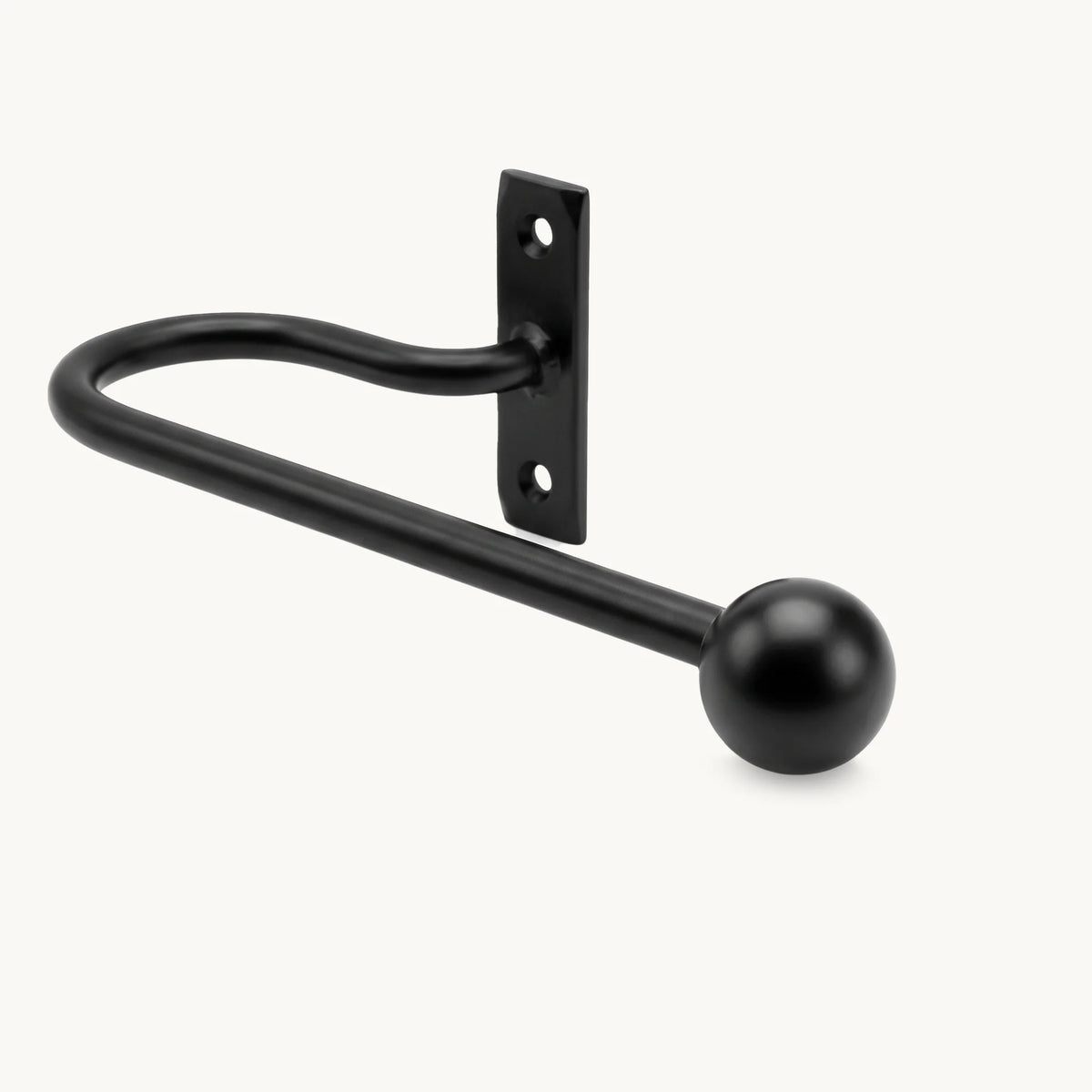 Wrought iron stair spindle in matt black for traditional staircases