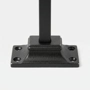 Wrought Iron Spindle Shoe for 12mm Square Balusters – Matt Black