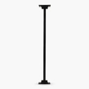Premium wrought iron stair spindle baluster in matt black