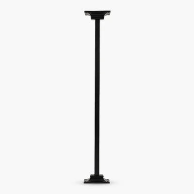 Einzelne Premium Schmiedeeisen Balustrade Treppenspindel – 1m × 12mm Matt Schwarz