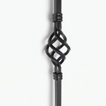 Wrought iron curtain poles and accessories for stylish window treatments