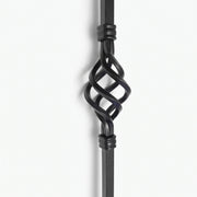 Wrought iron curtain poles and accessories for stylish window treatments