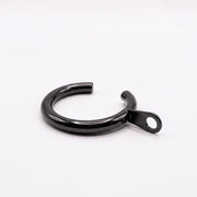 Black wrought iron curtain pole bracket